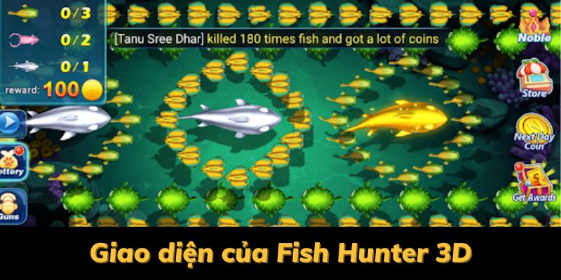 giao diện fish hunter 3d