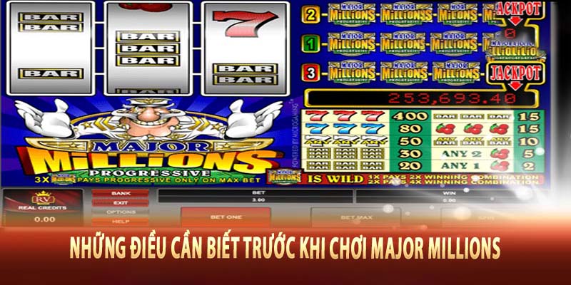 Tính năng độc đáo Jackpot lũy tiến trong Major Millions