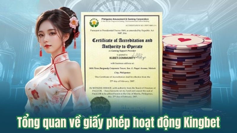 Tổng quan về giấy phép hoạt động Kingbet